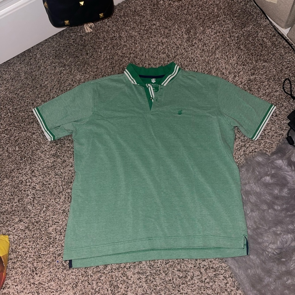 Rocawear Green Y2K Hip Hop Streetwear Polo Shirt Men’s Size 2XL